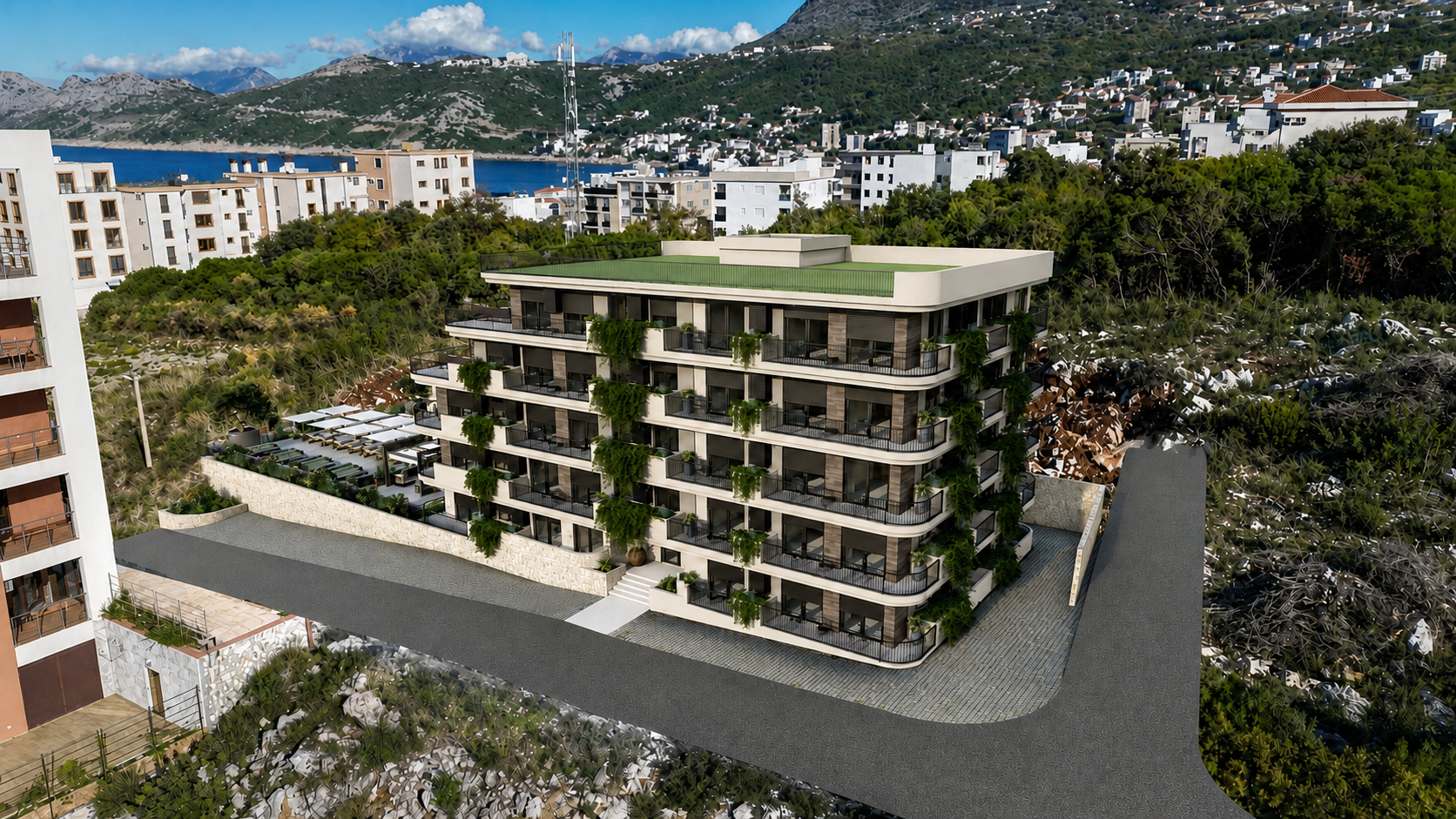Altamare Residence iznad Jadrana u Dobroj Vodi